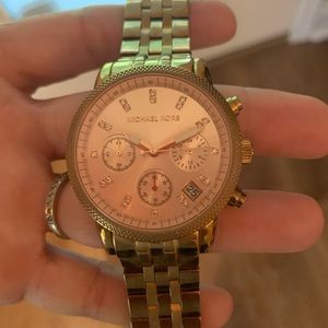 Rose gold Michael Kors watch